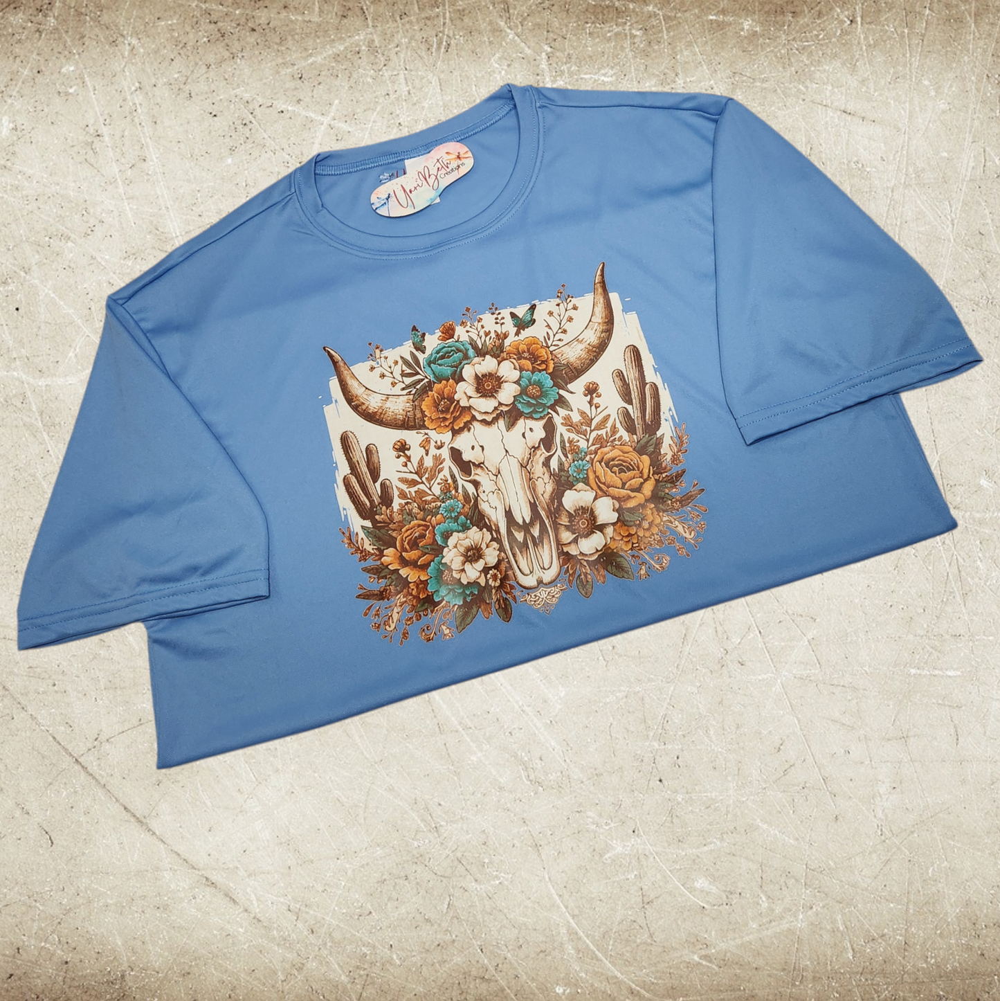 Floral Longhorn DriFit T-Shirt