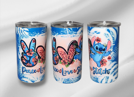 Peace, Love, Stitch 12oz Tumbler